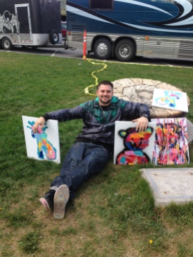 4/29/15: The Heart of Missoula, painted in the park with some hippies.